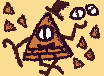 Bill Cipher a silly little Dorito