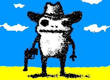 Angry frog.