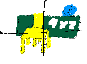 窓から見える学校を書いてみました。I tried to draw the school seen from the window.