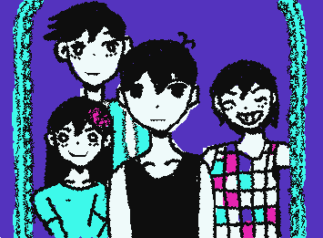 friends smile warmly behind you