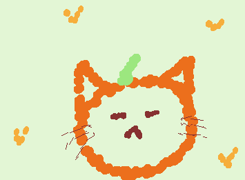 みかんねこかいてみた　いいねよろしく！