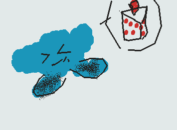 うちの青カービィはどこかの誰かのケーキを食べたようです