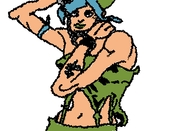 Jolyne Cujoh, just as @_Jenna_ requested. Kinda ran out of space at the top, but she still looks great