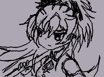 Took a break and made a quick doodle of Kyoko