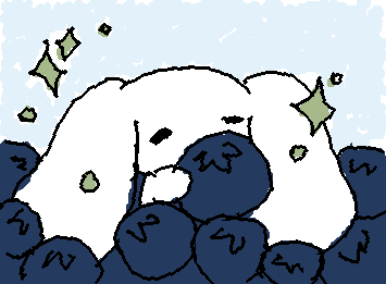 He really likes blueberries 🫐