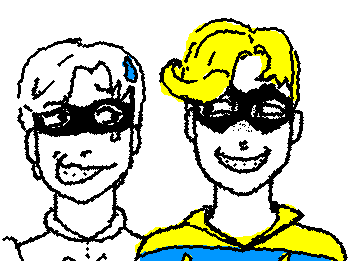 ::wp-anime-zoom-in:: a drawing of macroburst and gamma jack, my cousin gave me the idea, macroburst doesn't have color because it can't XD