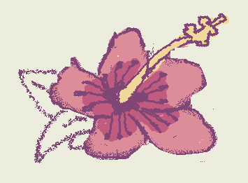 hibiscus :)
messed up on the petals-
