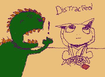 What could he be listening to? :3