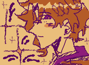 Just a phone doodle of my oc vian cuz I like drawing his profile 🌝