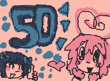 yeyyyyyy 50 followerssss TYSMMM1!!!! 😊 and i have artblock 😭🥀🥀