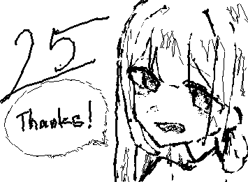 お久しぶりです !!
気づいたらフォロワーが２５人になってたので .

最近はアイビスでお絵描きしてます 。🙌🏻