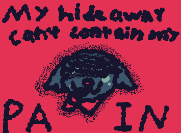 my oc Nile and some lyrics to the song hideaway