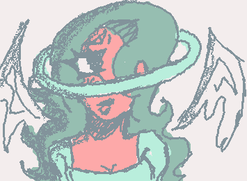 Heard we were copying @UZI ‘s planet drawing so I re-drew it as a cute girl because I HATE drawing objects & only like drawing ppl & animals :)