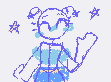 My little sisters oc says hi!!!!1