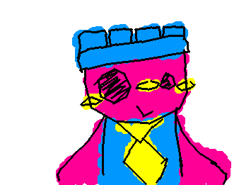 Silly jx1dx1 with a silly colour palette cuz I'm super excited for the plush to come out :D