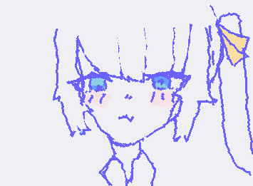 マウス書きで頑張ったやつ。目とか5000回ぐらいやり直したわ…😅