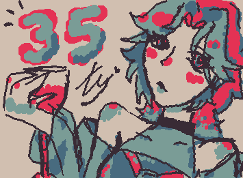 meet Cele! she’ll appear to celebrate whenever my follower count reach a certain amount, thanks for 35 followers ^^