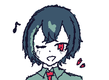 @inari & @Hanausa & @おれ でお絵描き対決しました(←ビリ確)急いで描いたから背景寂しいけどできましたよっと‼️