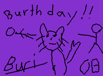 俺の誕生日だ!!それに今日wiggly paintを引退します。いままでありがとうさようなら