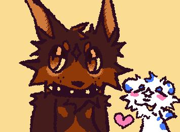 Decided to give Flynn a significant other cuz why not? They even have matching facial markings!
