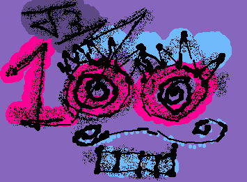 100 artworks, thank you to everyone who likes what I do.