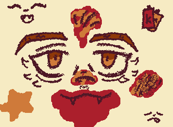It's...uhhh...ketchup and honey mustard...Had too much empty space so I added some lil' extra stuff