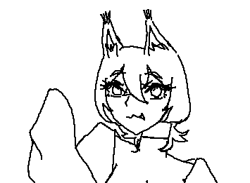 oc宵月猁(未上色版 之前檔案不見了要重畫一個)