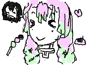 Mitsuri Kanroji fanart (i got bored for a sec again so i drew this since my last demon slayer fanart had 6 likes so i drew another fanart) NEXT IS KANAO