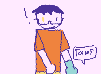 @S3bastian SORRY I WAS IN A RUSH MY TAECHER ALMOST CAUGHT ME ONCE I HAD TO DO SOMETHING- also he’s picking up ur circus oc’s lion : D