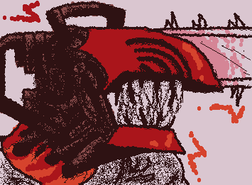 Chainsaw man but more detailed?? [Please give me a new back and posture after this 😭]