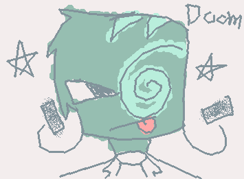 @Eli-draws SUPER KEWL PHIGHTING OC TRIPWIRE!!!! (Or just Wire idk) Sorry the colors aren't so right :[