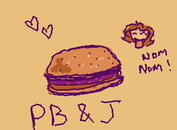 Drew a PB&J with the PB&J palate ✨