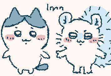 hachiware and momonga my lovelies they're so squishable huggable edible pocketable grrahhhasdbvhbisbivb (for some reason i can't get them right💔)