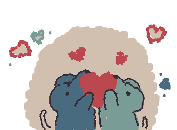dibujito de ratotas para mandar al enamorado uvu