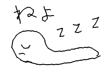 こんな感じで寝る