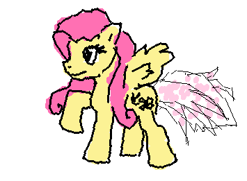 I brought my fluttershy figure to school Friday and my friend asked (AS A JOKE-KEYWORD JOKE) "If MLP was cra**able" anyways here is said figure