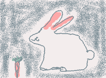 めっちゃへたになったけど。うさぎ〜