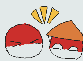 最近ポーランドボール見てる！雑でごめん！