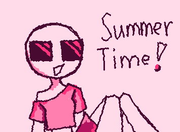 Summer time! I'm finally done with my exams so enjoy this silly doodle of Bachikin! Also happy Pride Month!