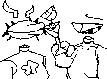 @Tishera or Zyyo shika and slender hanging out ( srry if they wouldent hang out with her ) also yes there is a gravity falls ref in this XD