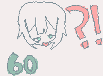 なんとこのたび!私、60人フォロワー達成いたしました!!