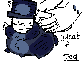 fat jacobling ready to get shower and got scared D: