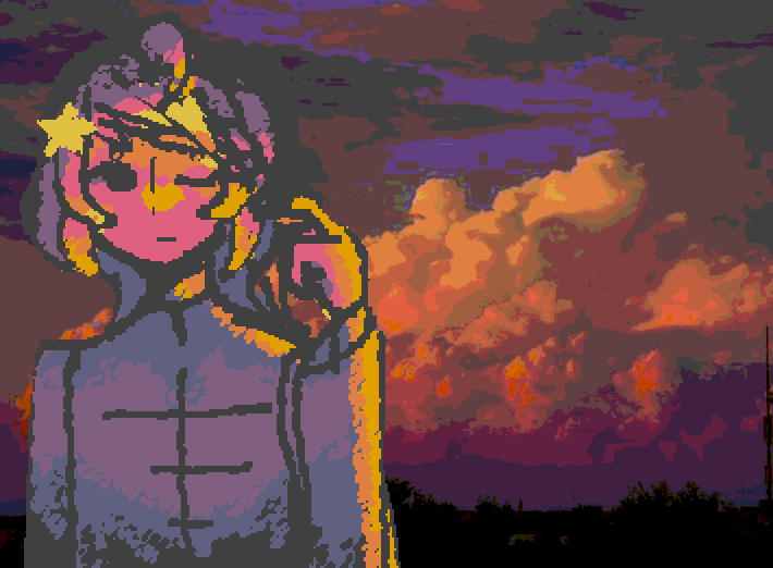 I tried wigglypaint.com for the first time, thanks to @Unterschwellig! I'm not used to it, but I hope that I will use this more in the future ft. Asterion Star