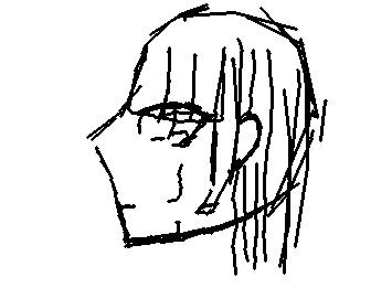 横顔で泣いてるところが書いてみたいッッ！みんなみたいにあんまうまく書けないんだよね…