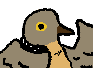 spotted dove! (idk how to draw birbs but i saw one outside my window sooo)