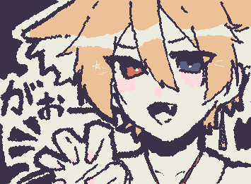 @inari ちゃのOCのリメイクです👉👈😖ちょっとほんとに気になってぇ、なんかもう、やり直したくてやり直したくてぇ😭ほんとにすみません!!!