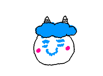 おにちゃのキャラ書いた!おにちゃ美味しいよね!