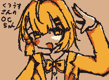 @くろうす さんのocちゃん勝手に描かせていただきました!
なんかかわいい系の子になりましたすみません(..)
