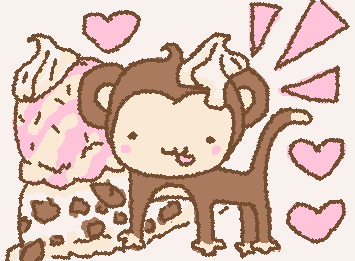 ice cream monkey :3