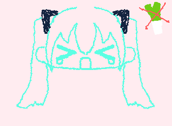 ミクちゃんのネギ盗まれちゃったようです　(下手だよん☆)